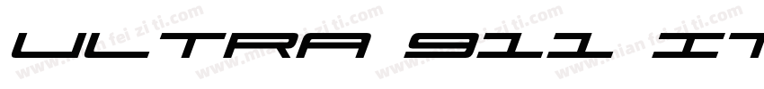 Ultra 911 Italic字体转换